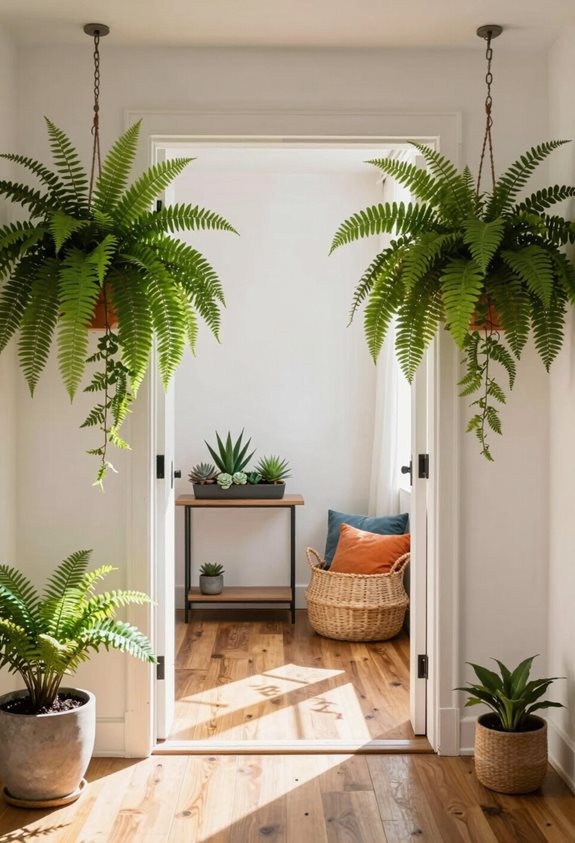 enhance entryway with plants