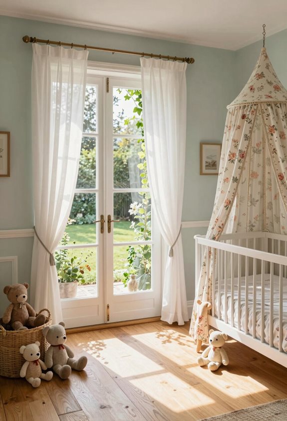 enhance nursery with french doors