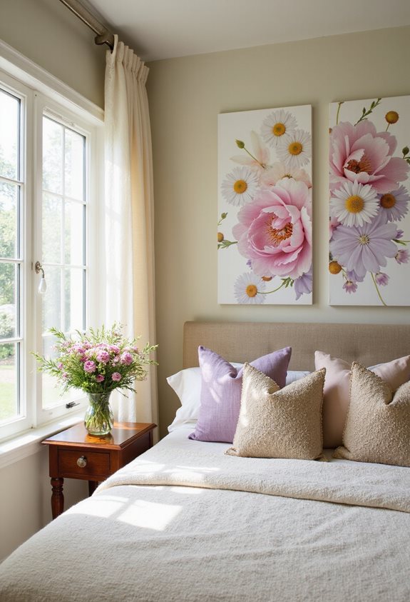 floral wall art uplift