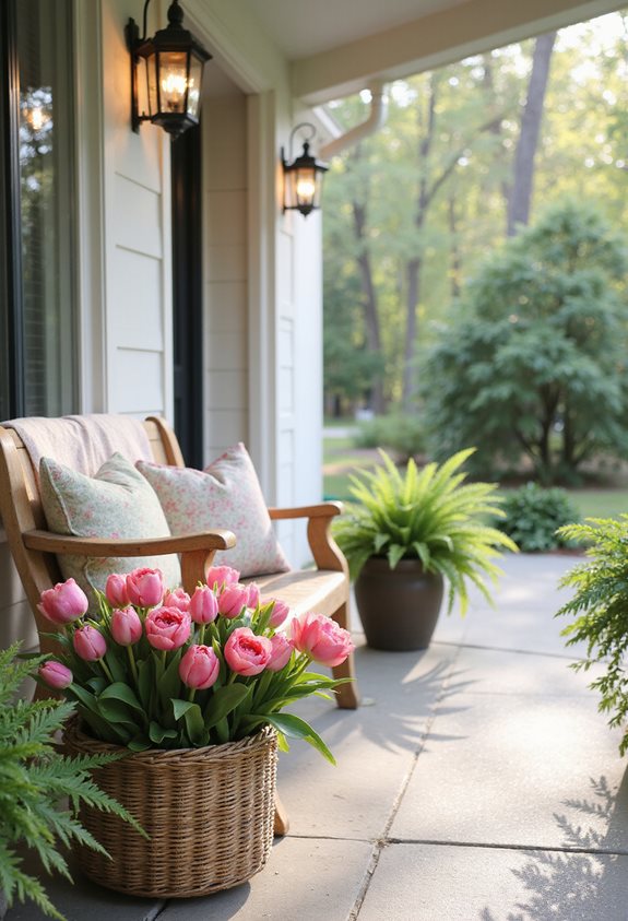 fresh and artificial blooms