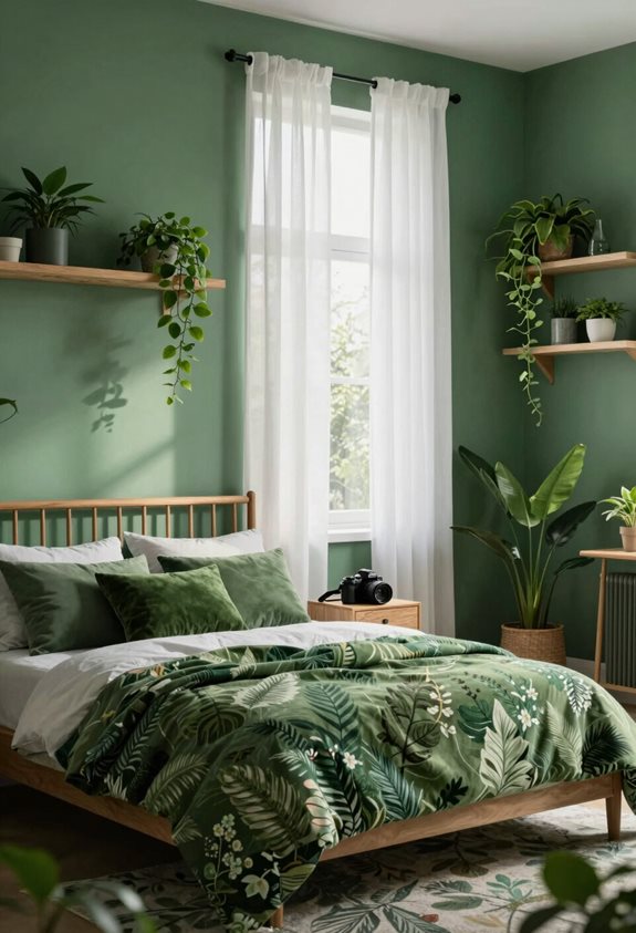 fresh green interior rejuvenation