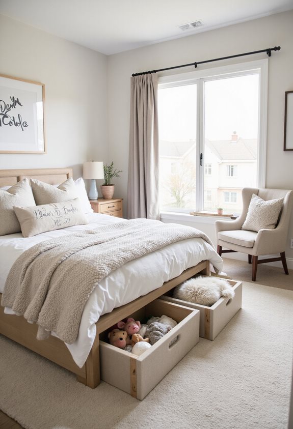 hidden under bed storage solutions