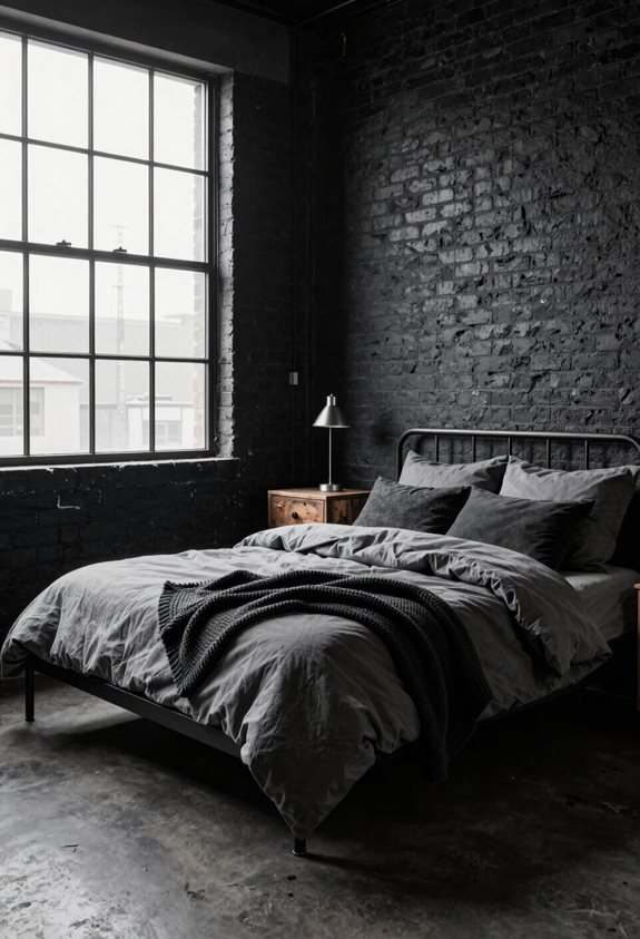 industrial black and grey decor