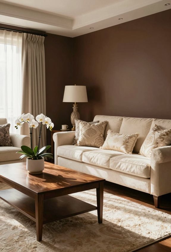 ivory and chocolate elegance