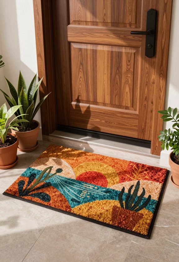 joyful unique door mats
