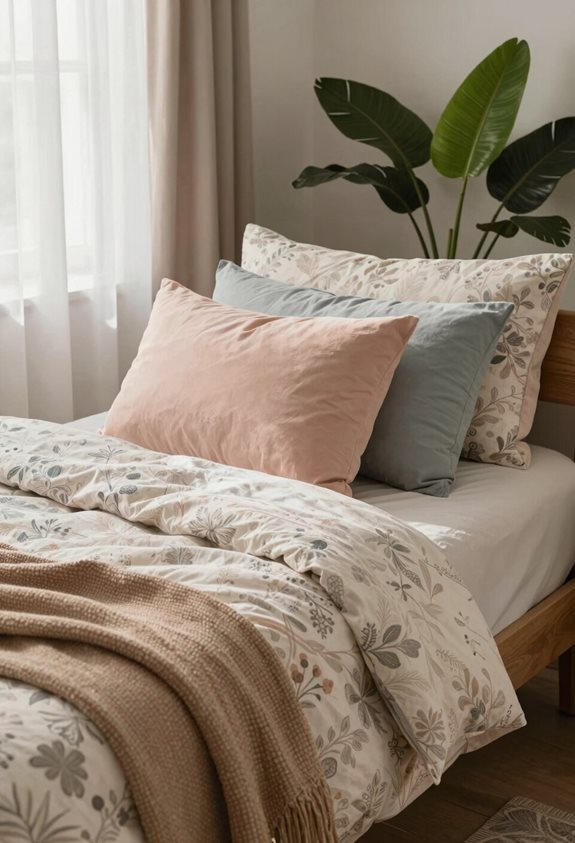 layered bedding for coziness