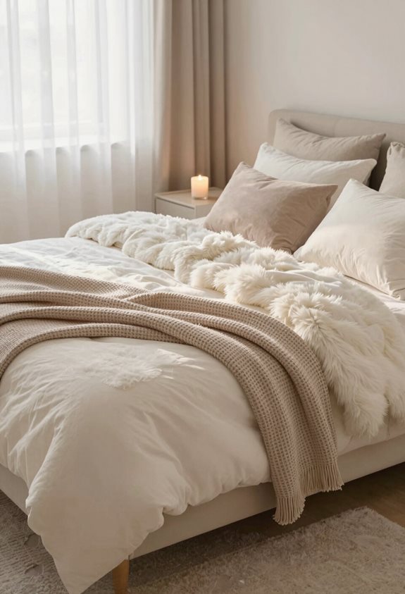 layered blankets enhance comfort