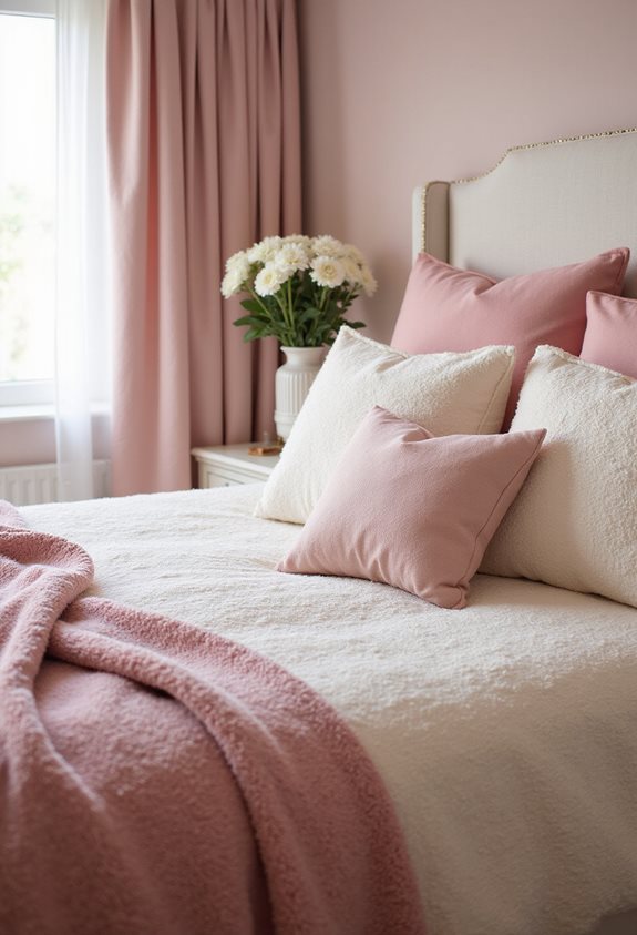 layered pink textures cozy