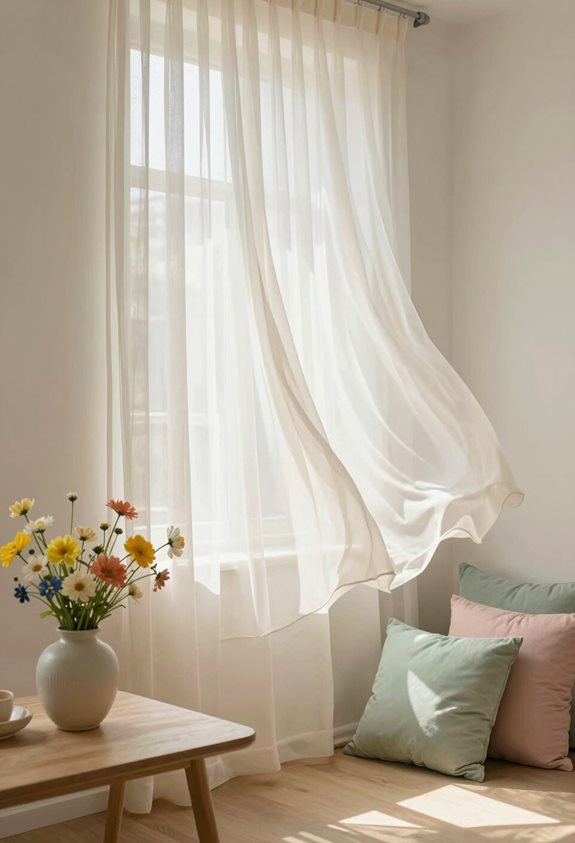 light and airy curtains