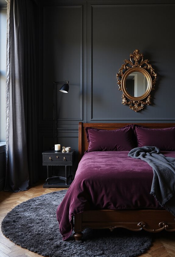 matte black for grounding elegance