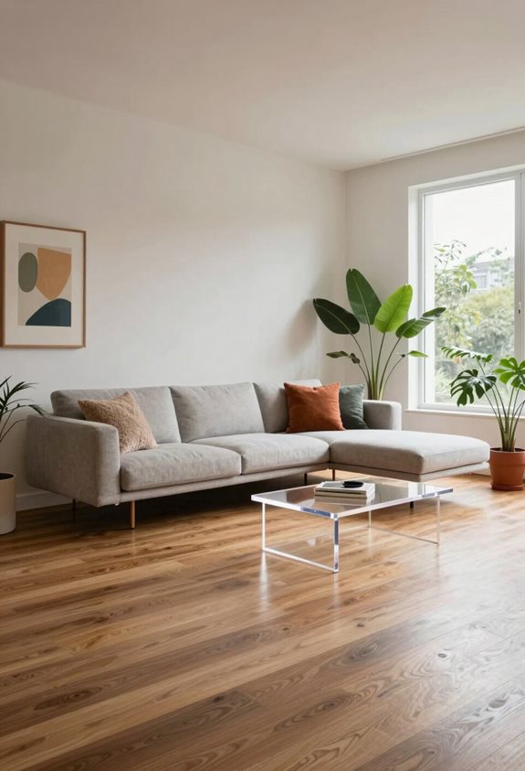 maximize space with floating furniture