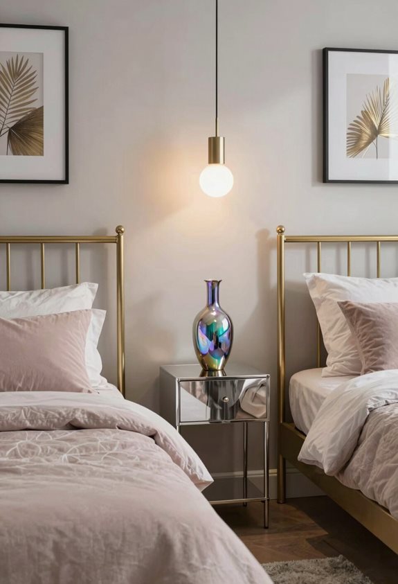 metallic accents enhance aesthetics