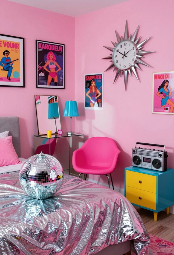 metallic accents enhance nostalgia