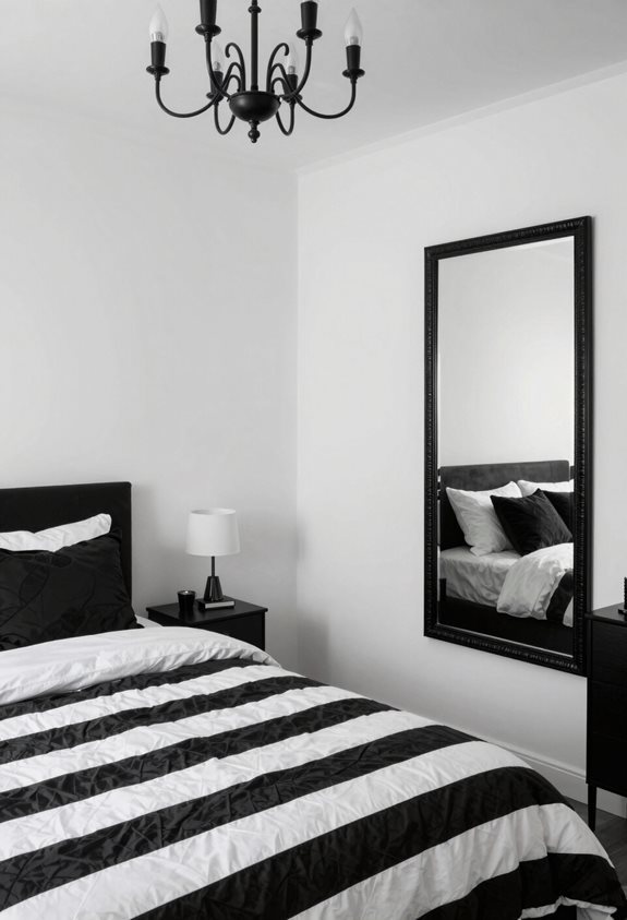 mirrors enhance black and white