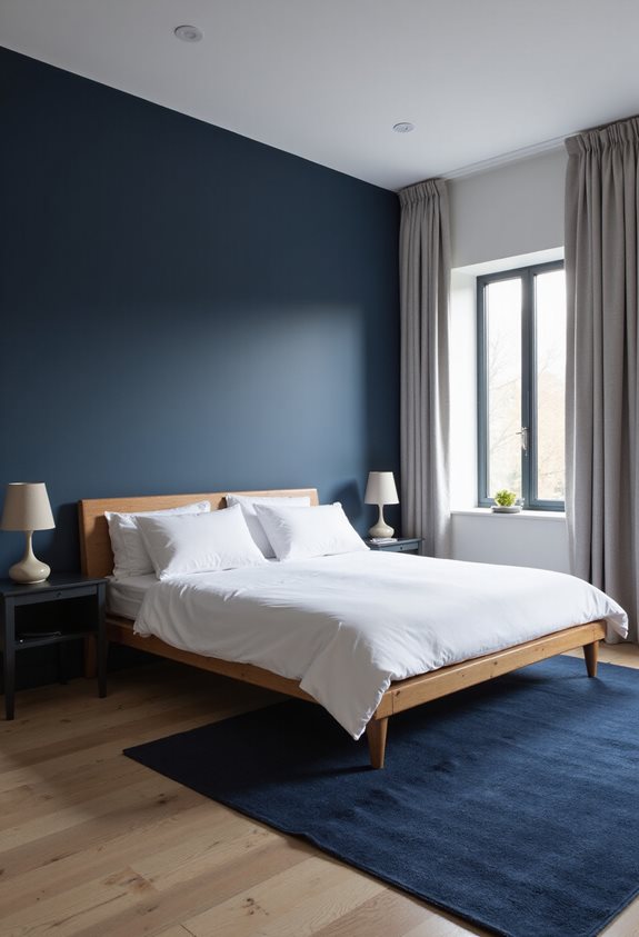 modern navy blue serenity