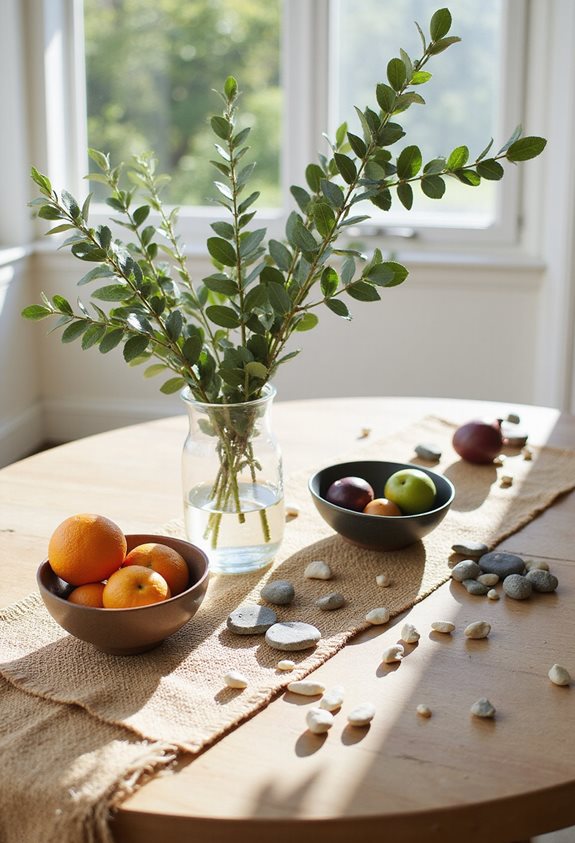 natural elements table styling