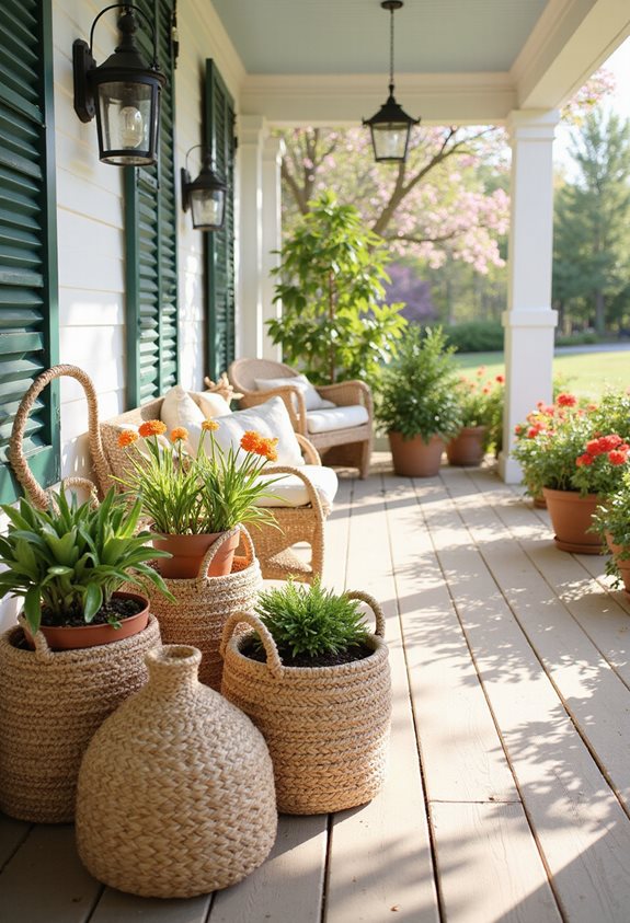 natural fiber basket storage