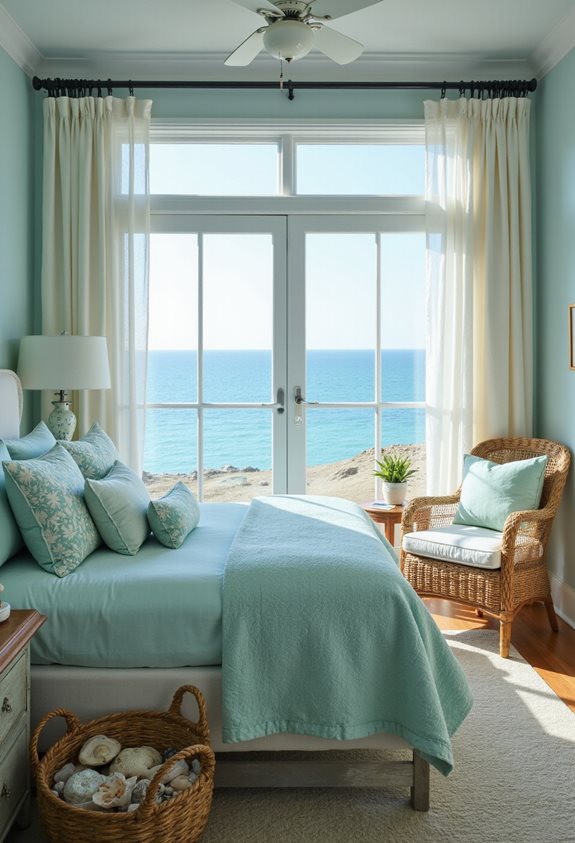 ocean inspired calming color palette