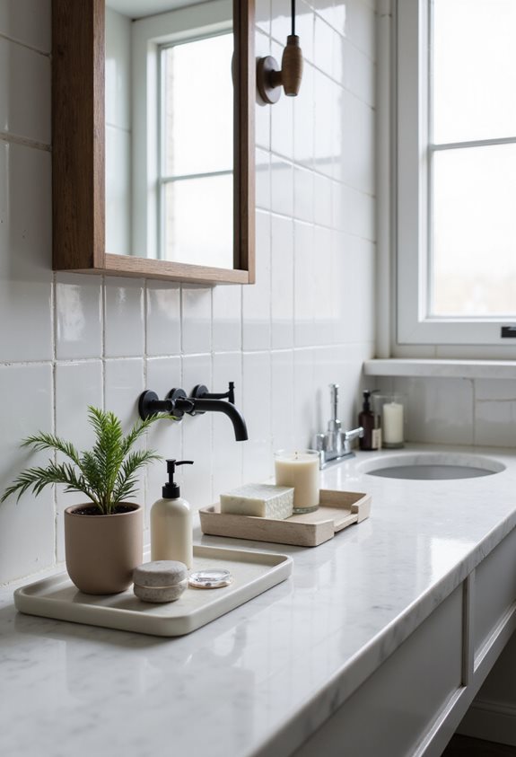 organized accessories create calm