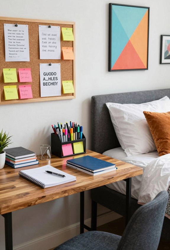 organized study supplies access