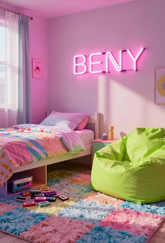 personalized vibrant neon signage