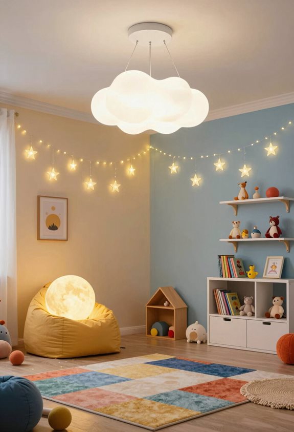 playful bedroom lighting ideas