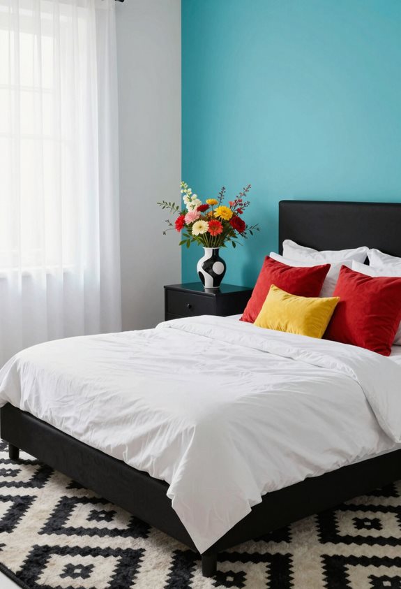 pops of color enhance