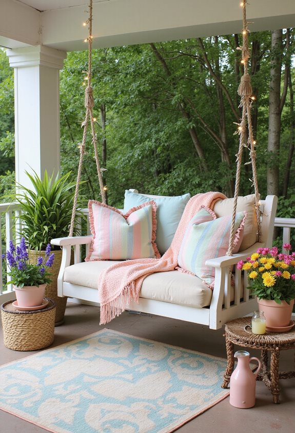 porch swing invites relaxation