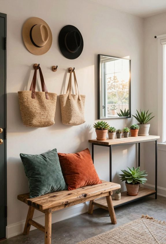 practical yet stylish entryway decor
