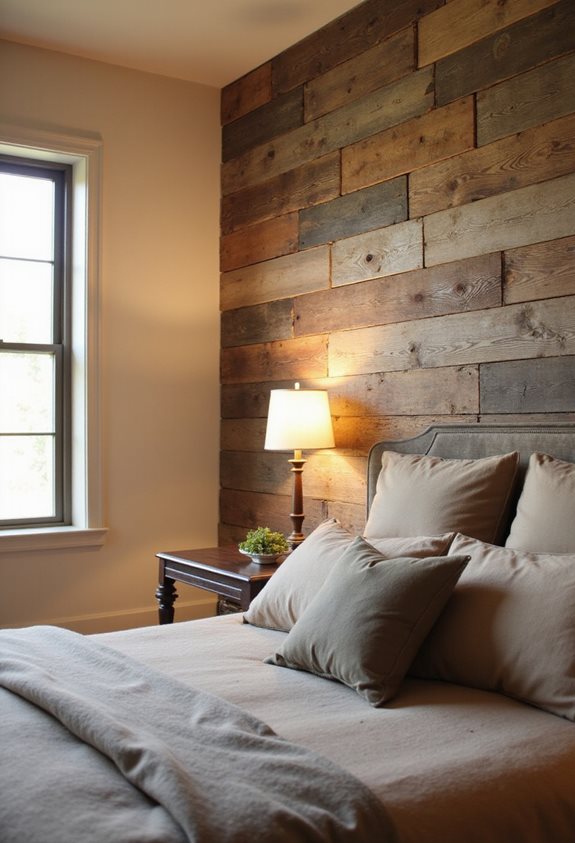 reclaimed wood accent walls