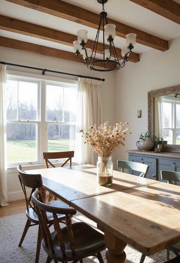 reclaimed wood adds charm