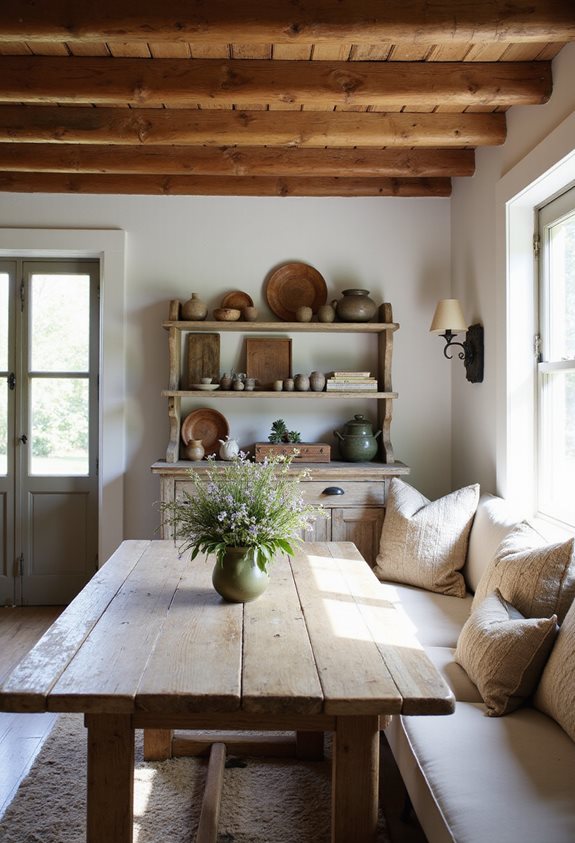 reclaimed wood rustic accents