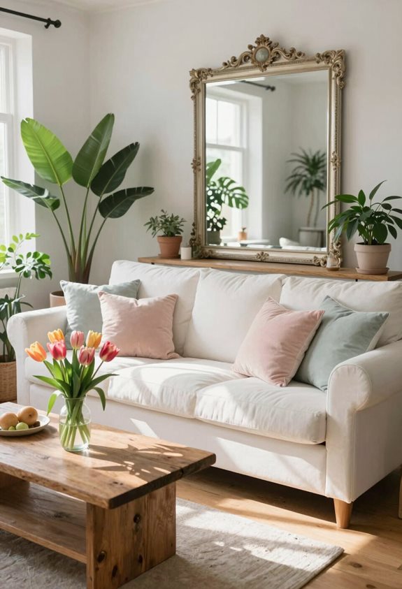 reflect natural light decoratively