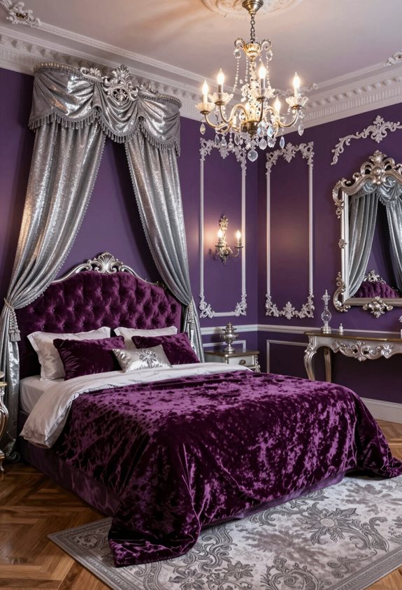 regal purple and silver