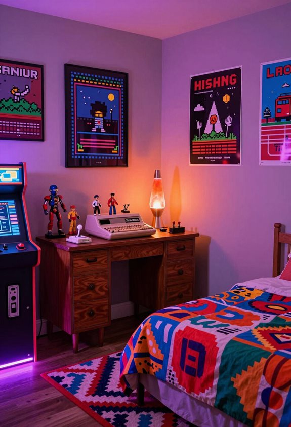 retro gaming room decor