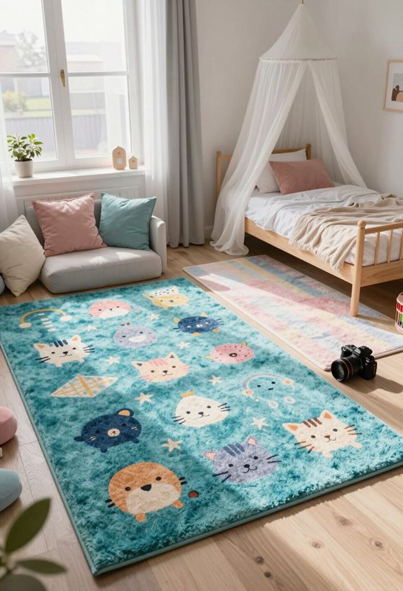 rugs define spaces creatively