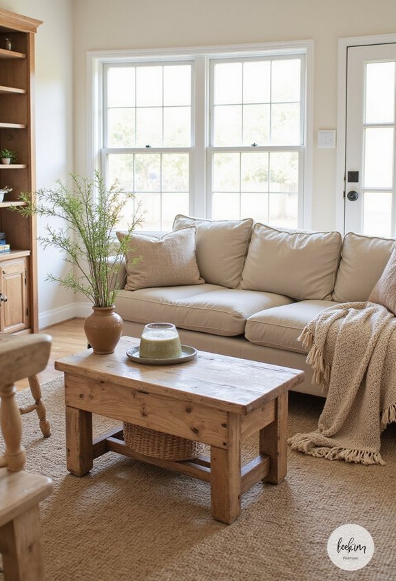 rustic charm with natural wood