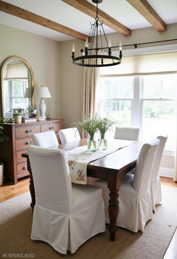 rustic sturdy dining centerpiece