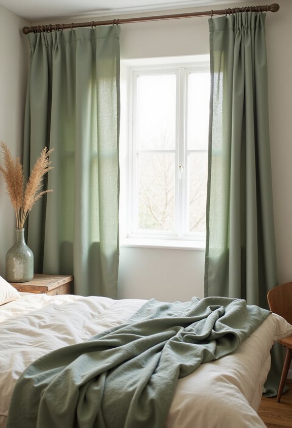 sage green bedroom refresh