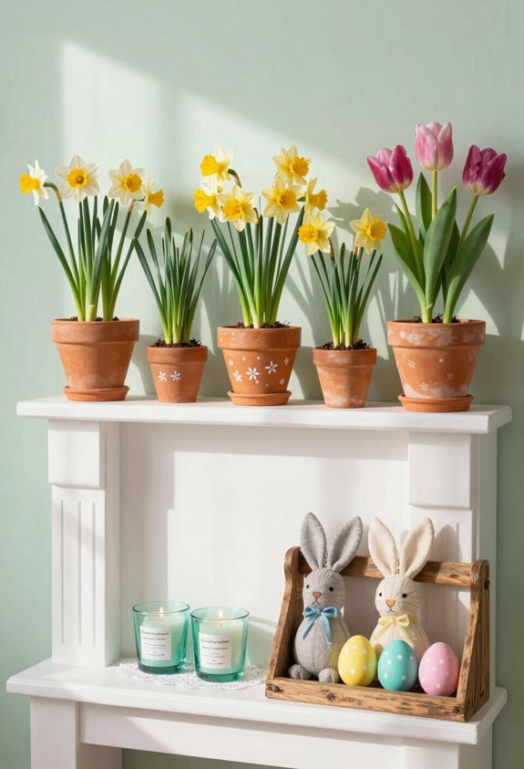 showcase colorful spring crafts