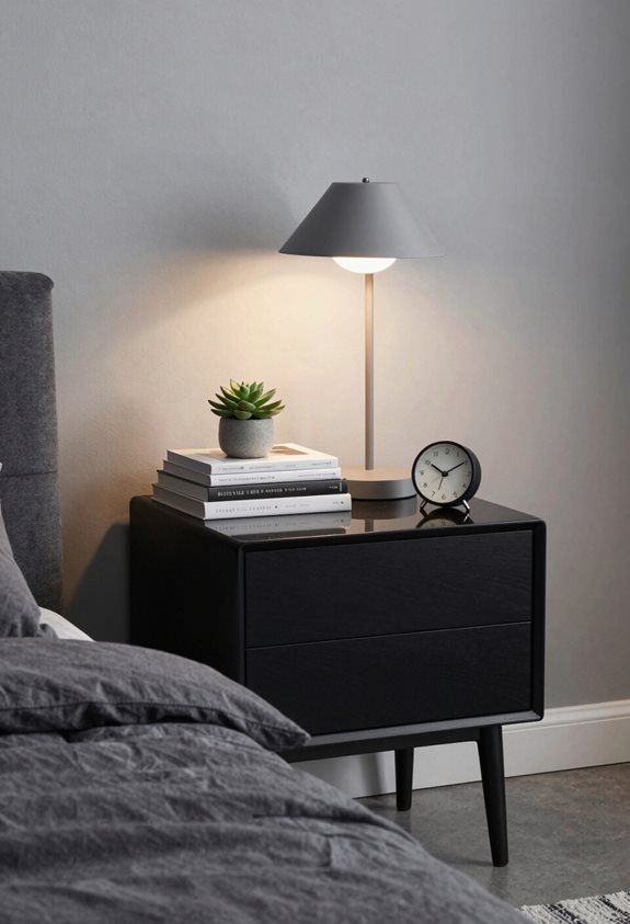 sleek black and grey organization