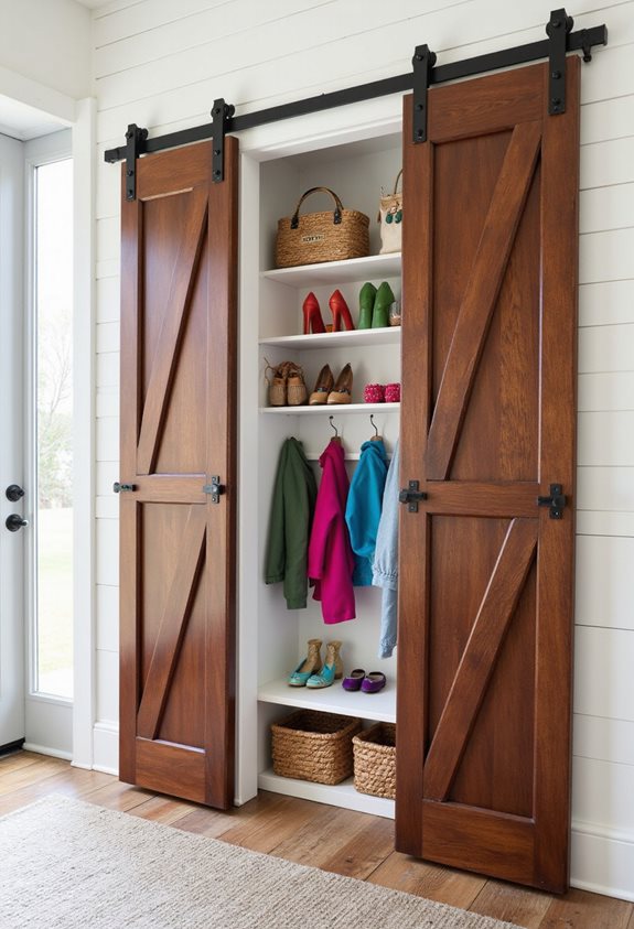 sliding doors for organization