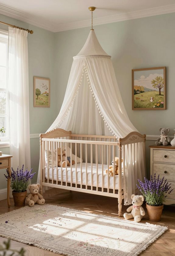 soft ambient nursery lighting