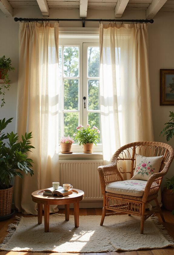 soft flowy curtain choices