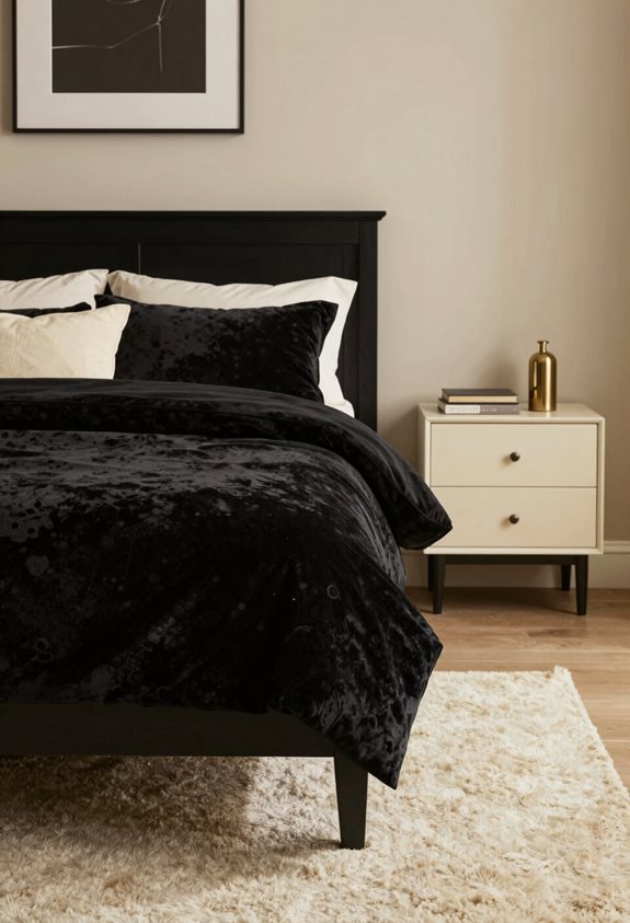 sophisticated black and cream