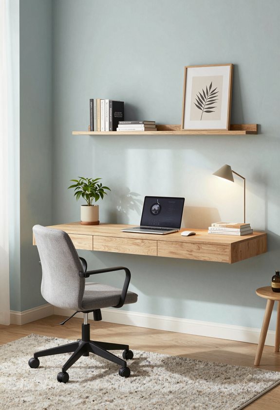 space saving wall mounted desks