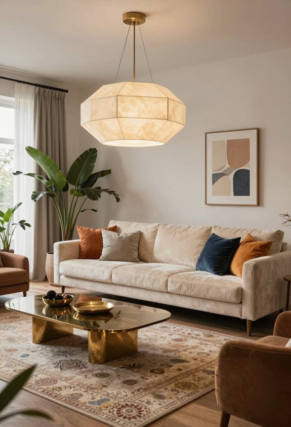 statement fixtures enhance ambiance