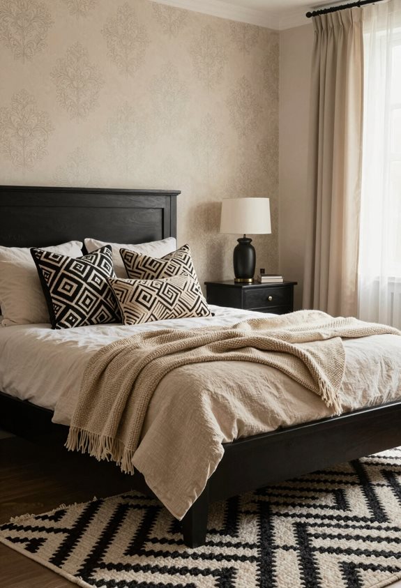 stylish black and beige patterns