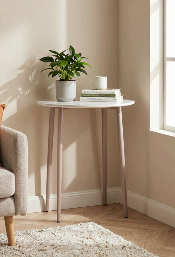 stylish corner console table