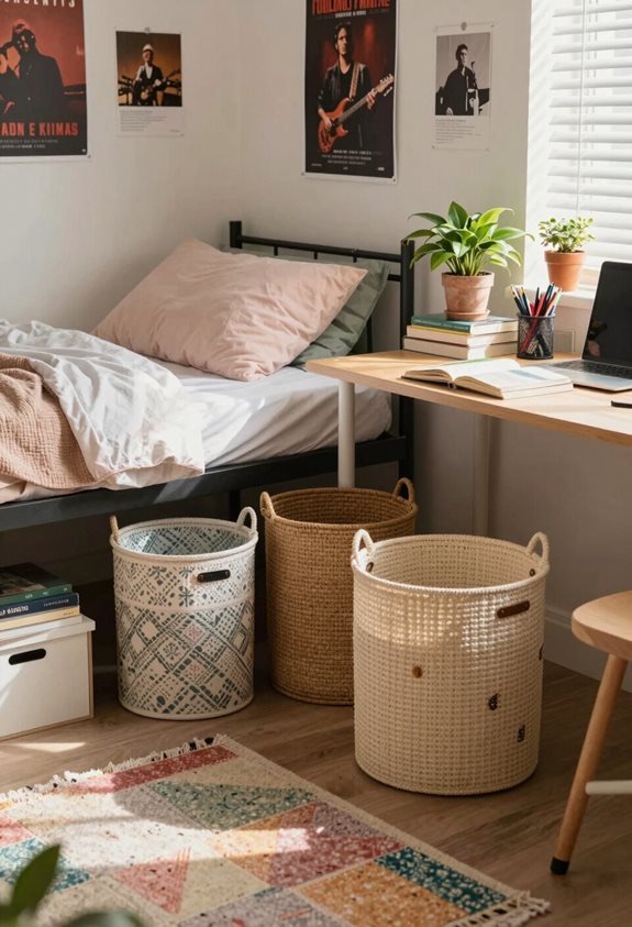 stylish organized laundry hampers